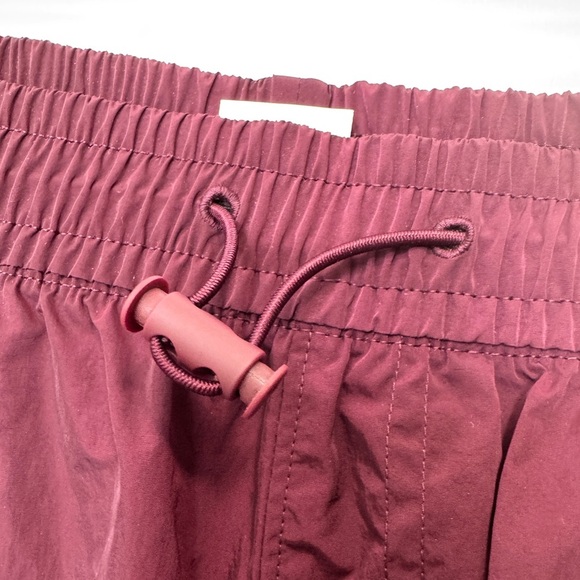 PINK Victoria's Secret Satin Parachute Cargo Pants Burgundy - Picture 11 of 15